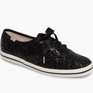 Keds x Kate Spade Women's Black Glitter Sneakers